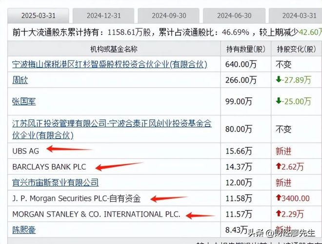 外资集体抄底这25家公司10大股东有一半都是知名外资新进场(图11)