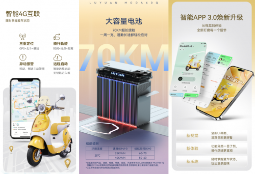 通勤路上的“颜值担当”？绿源Moda60：职场新人的第一辆智能电摩(图2)